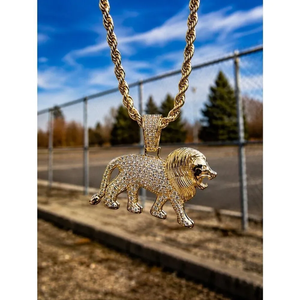 King of the Jungle Lion Necklace